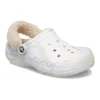 Baya Lined Fuzz Strap Marbled Clog “White Multi”