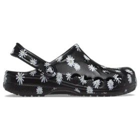 Baya Seasonal Printed Clogs “Black Daisy”