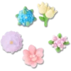 Beaded Flowers 5 Pack Jibbitz™ Charms