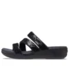 Boca Strappy Wedge Sandals “Black”