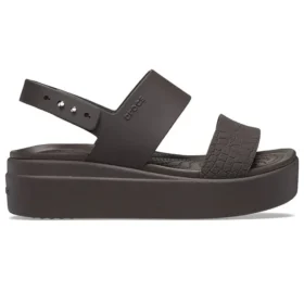Brooklyn Croco Low Espresso Sandal “Brown”