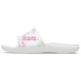 Classic Bleach Dye Slides “White Pink”