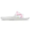 Classic Bleach Dye Slides “White Pink”