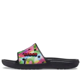 Classic Bubble Block Slides “Black Multi”