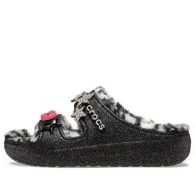 Classic Cozzzy Disco Glitter Sandals “Black”