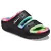 Classic Cozzzy Spray Dye Sandals “Black Multi”