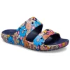 Classic Crocs Retro Floral Sandals “Blue Multi”