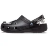 Classic Feel The Positivity Casual Unisex Black Sandals