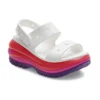 Classic Mega Crush Sandal “White Red Purple”