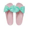 Classic Platform Bow Flip Flops “Pink Teal”