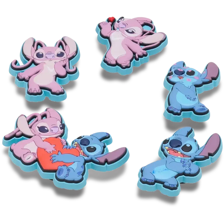 Disney Stitch & Angel 5 Pack Jibbitz Shoe Charm Disney Stitch & Angel 5 Pack Jibbitz Shoe Charm