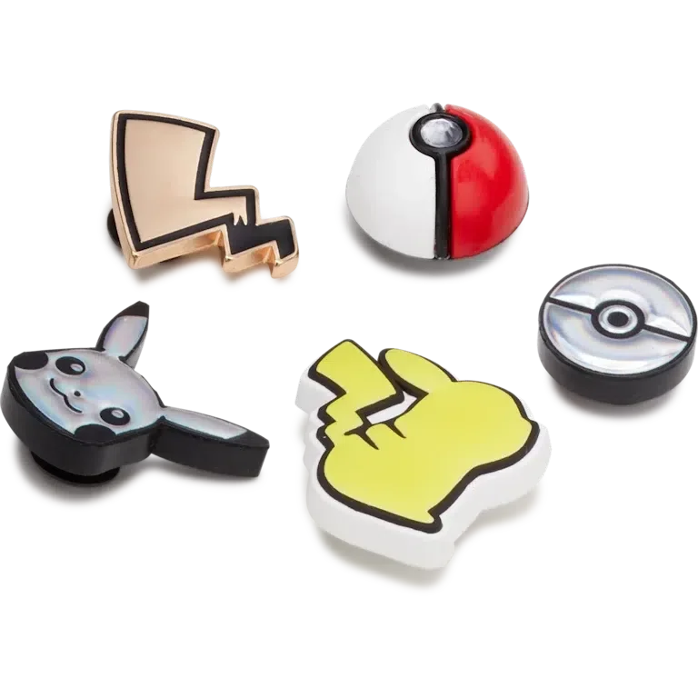 Elevated Pokemon 5 Pack Jibbitz Shoe Charm Elevated Pokemon 5 Pack Jibbitz Shoe Charm