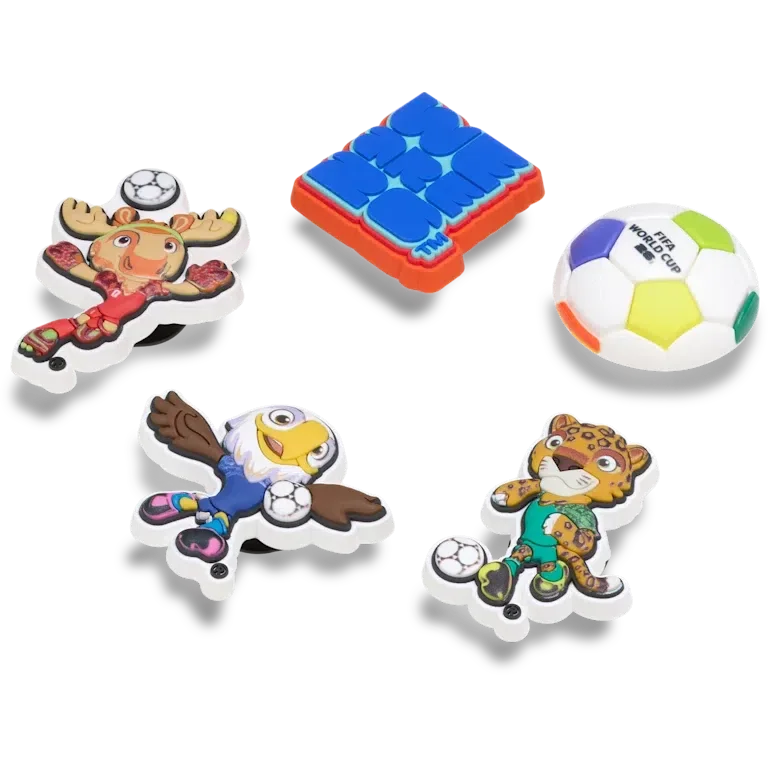 Fifa World Cup 26 5 Pack Jibbitz™ Charms Fifa World Cup 26 5 Pack Jibbitz™ Charms