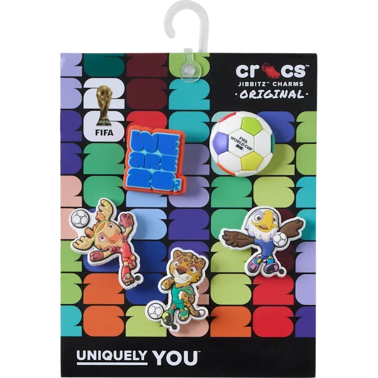 Fifa World Cup 26 5 Pack Jibbitz™ Charms Fifa World Cup 26 5 Pack Jibbitz™ Charms