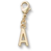 Gold Letter a Charm Jibbitz™ Charms