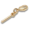 Gold Letter I Charm Jibbitz™ Charms