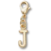 Gold Letter J Charm Jibbitz™ Charms