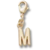Gold Letter M Charm Jibbitz™ Charms