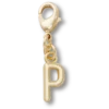 Gold Letter P Charm Jibbitz™ Charms