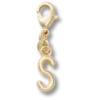 Gold Letter S Charm Jibbitz™ Charms