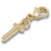 Gold Letter T Charm Jibbitz™ Charms