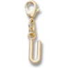 Gold Letter U Charm Jibbitz™ Charms