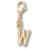 Gold Letter W Charm Jibbitz™ Charms