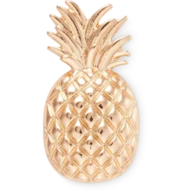 Gold Pineapple Jibbitz Shoe Charm
