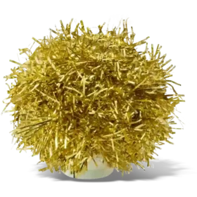 Gold Tinsel Pom Jibbitz™ Charms
