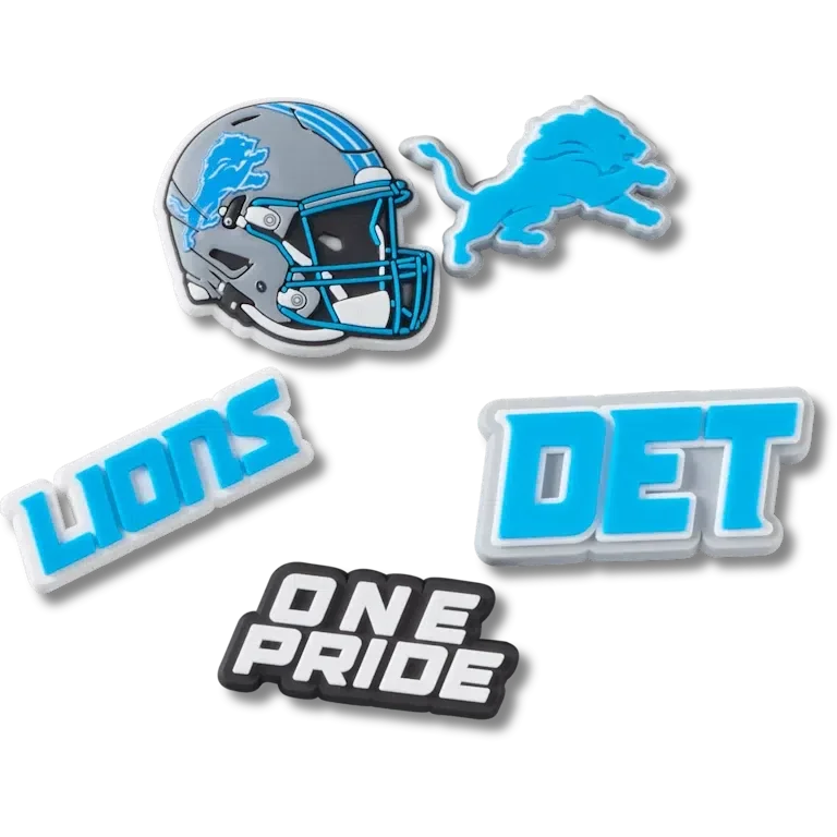 Nfl Detroit Lions 5 Pack Jibbitz Shoe Charm Nfl Detroit Lions 5 Pack Jibbitz Shoe Charm