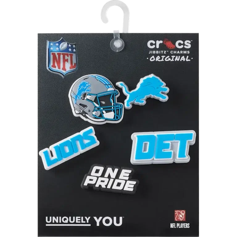 Nfl Detroit Lions 5 Pack Jibbitz Shoe Charm Nfl Detroit Lions 5 Pack Jibbitz Shoe Charm