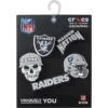 Nfl Las Vegas Raiders 5 Pack Jibbitz Shoe Charm Nfl Las Vegas Raiders 5 Pack Jibbitz Shoe Charm