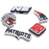 Nfl New England Patriots 5 Pack Jibbitz Shoe Charm Nfl New England Patriots 5 Pack Jibbitz Shoe Charm