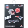 Nfl New England Patriots 5 Pack Jibbitz Shoe Charm Nfl New England Patriots 5 Pack Jibbitz Shoe Charm