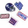 Nfl New York Giants 5 Pack Jibbitz Shoe Charm Nfl New York Giants 5 Pack Jibbitz Shoe Charm