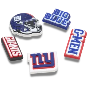 Nfl New York Giants 5 Pack Jibbitz Shoe Charm