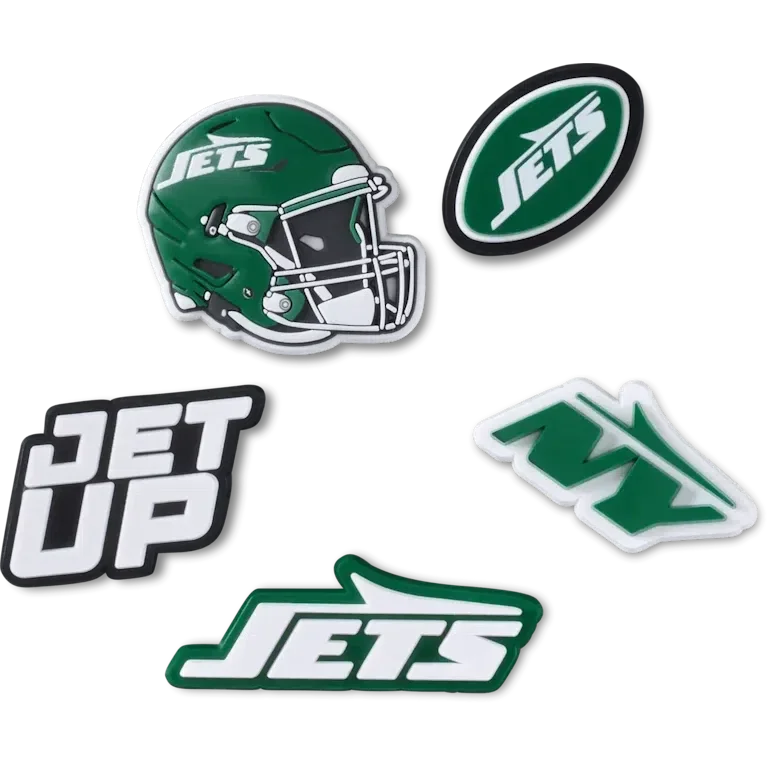 Nfl New York Jets 5 Pack Jibbitz Shoe Charm Nfl New York Jets 5 Pack Jibbitz Shoe Charm
