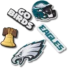 Nfl Philadelphia Eagles 5 Pack Jibbitz Shoe Charm Nfl Philadelphia Eagles 5 Pack Jibbitz Shoe Charm