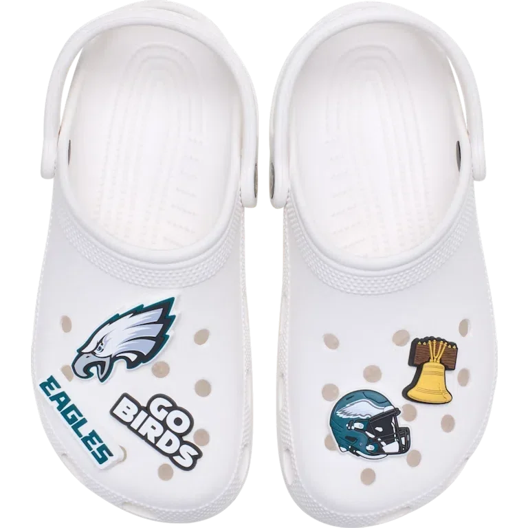 Nfl Philadelphia Eagles 5 Pack Jibbitz Shoe Charm Nfl Philadelphia Eagles 5 Pack Jibbitz Shoe Charm