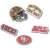 Nfl San Francisco 49Ers 5 Pack Jibbitz Shoe Charm Nfl San Francisco 49Ers 5 Pack Jibbitz Shoe Charm