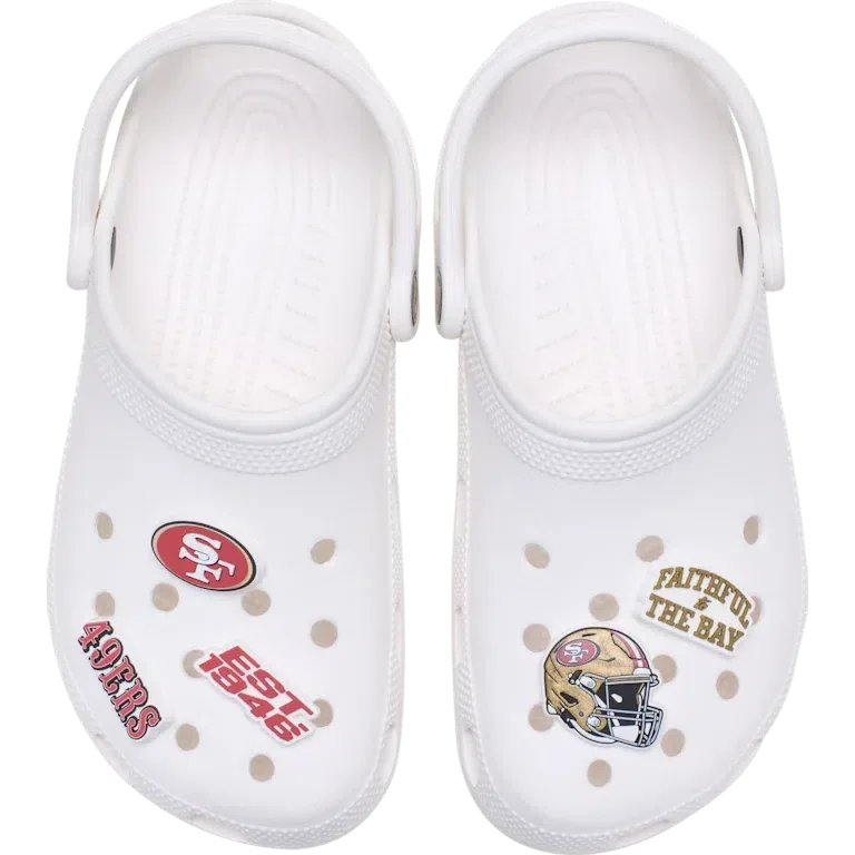 Nfl San Francisco 49Ers 5 Pack Jibbitz Shoe Charm Nfl San Francisco 49Ers 5 Pack Jibbitz Shoe Charm