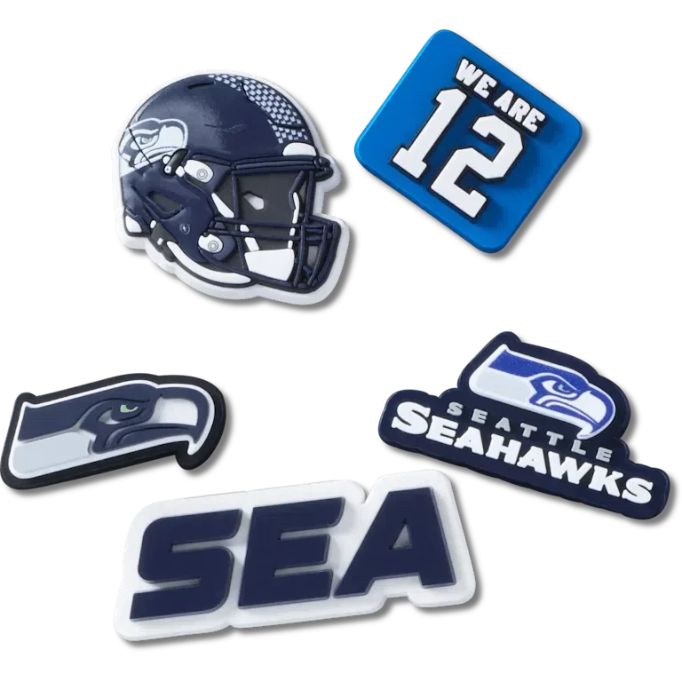 Nfl Seattle Seahawks 5 Pack Jibbitz Shoe Charm Nfl Seattle Seahawks 5 Pack Jibbitz Shoe Charm