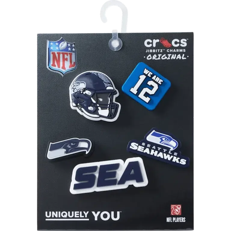Nfl Seattle Seahawks 5 Pack Jibbitz Shoe Charm Nfl Seattle Seahawks 5 Pack Jibbitz Shoe Charm