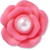Pink Flower with Pearl Center Jibbitz™ Charms