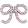 Pink Glittery Bow Jibbitz™ Charms