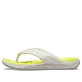 Reviva Stylish Upper Round Toe Flip Flops “White Yellow” Reviva Stylish Upper Round Toe Flip Flops “White Yellow”