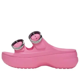 Saturday Platform Dipped Buckle Sandal “Pink Lemonade”