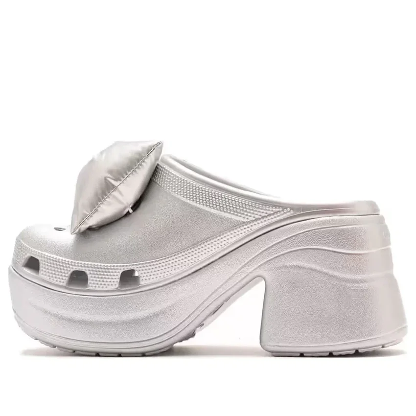 Siren Metallic Bow Clogs “Silver” Siren Metallic Bow Clogs “Silver”