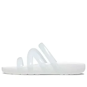 Splash Glossy Strappy Sandal “White”