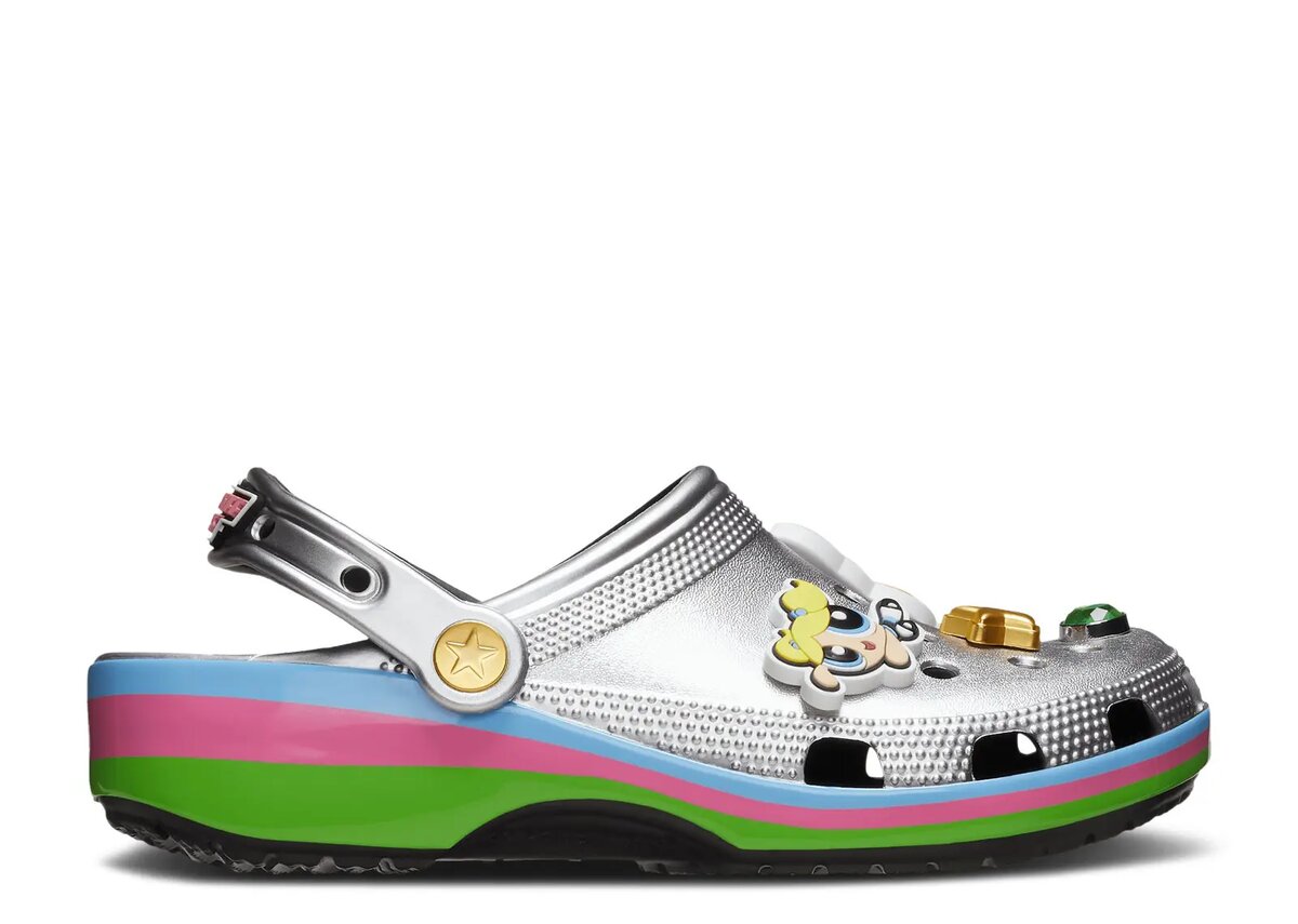 The Powerpuff Girls x Classic Clog ‘Metallic Silver’ The Powerpuff Girls x Classic Clog ‘Metallic Silver’